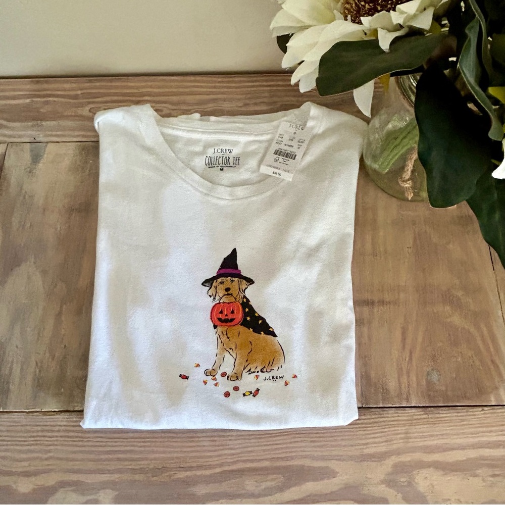 J. Crew Golden Retriever Halloween Tee 🆕